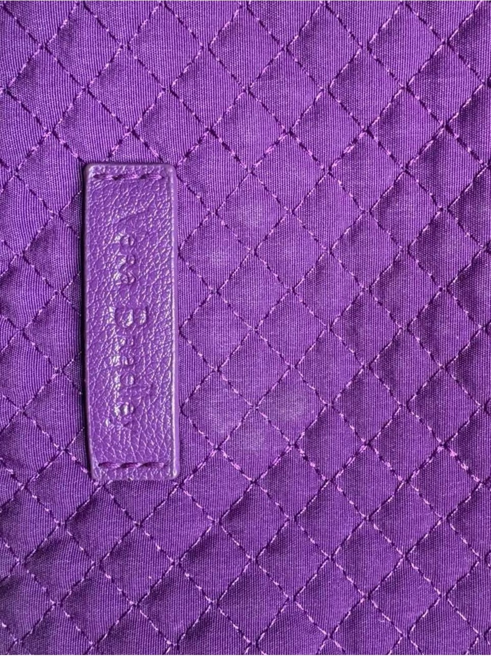 Vera Bradley Deep Purple Quilted Wristlet Crossbody - Picture 2 of 5